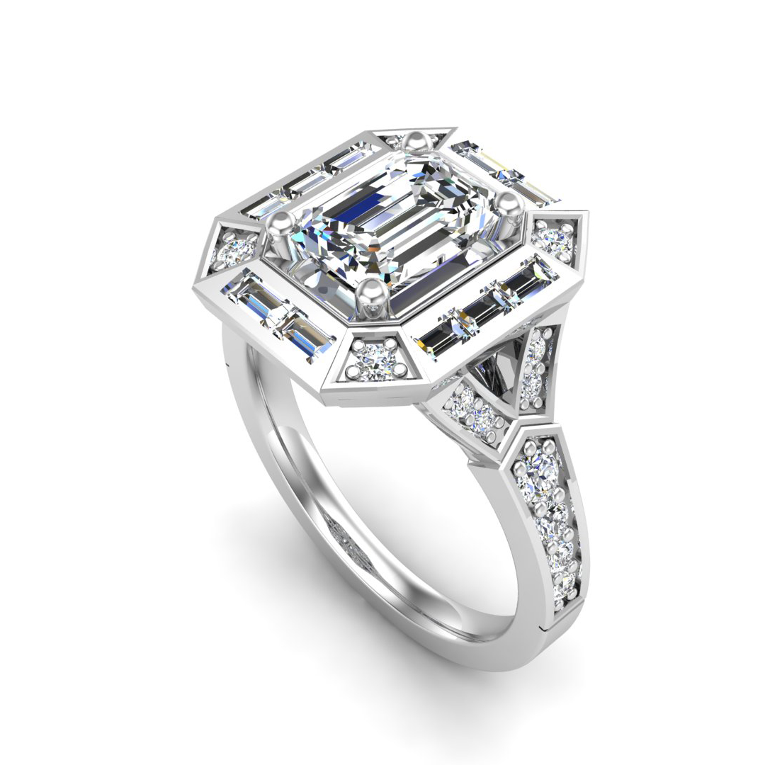 Korman Signature 'Elle'  Halo Engagement Ring